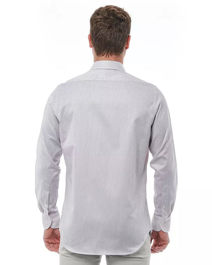 Bagutta White Cotton Men's Shirt