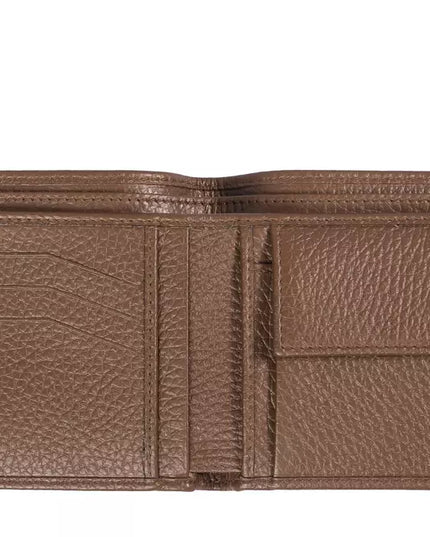 Trussardi Brown Leather Men Wallet