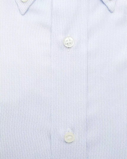 Robert Friedman Light Blue Cotton Men Shirt