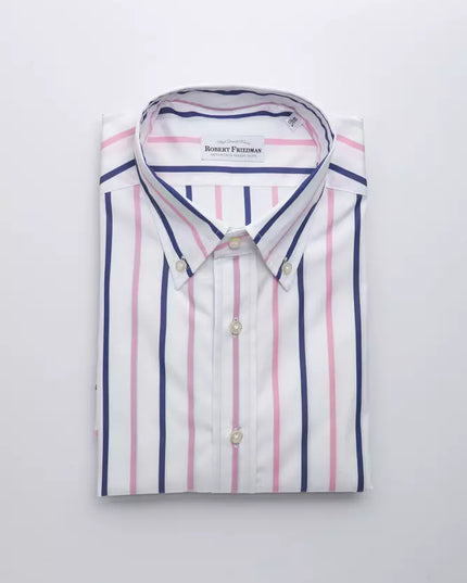 Robert Friedman White Cotton Men Shirt