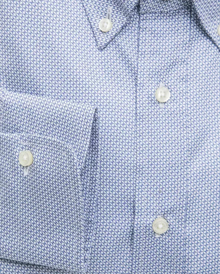 Robert Friedman Light Blue Cotton Men Shirt