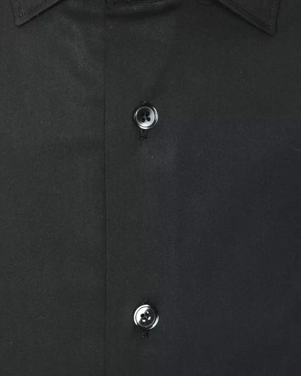 Robert Friedman Gray Cotton Men Shirt