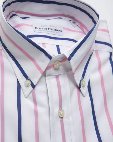 Robert Friedman White Cotton Men Shirt