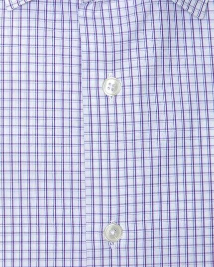 Robert Friedman Burgundy Cotton Men Shirt