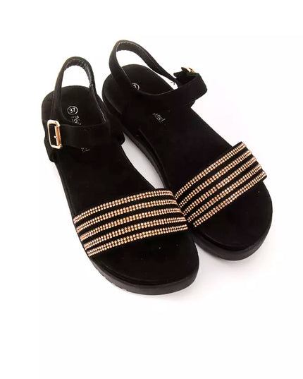 Péché Originel Gold Textile Women Sandal