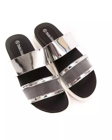 Péché Originel Silver Polyethylene Women Sandal
