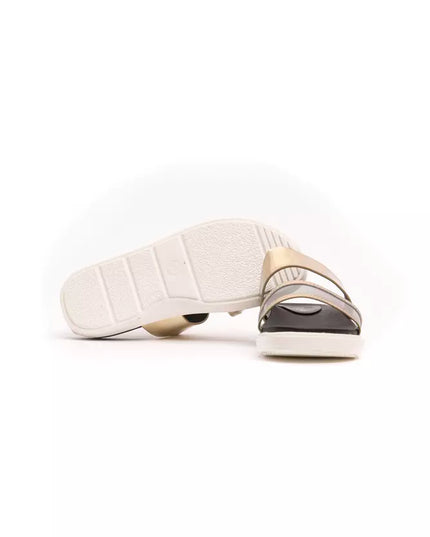 Péché Originel Gold Polyethylene Women Sandal