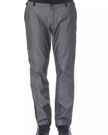 Verri Black Cotton Men Pant