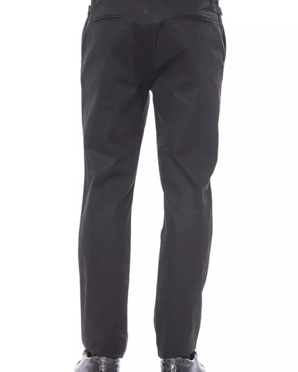 Verri Black Cotton Men Pant