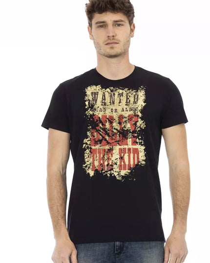 Trussardi Action Black Cotton Men T-Shirt