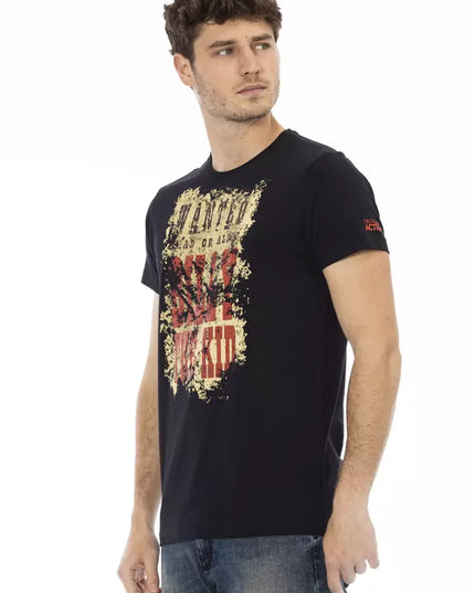 Trussardi Action Black Cotton Men T-Shirt