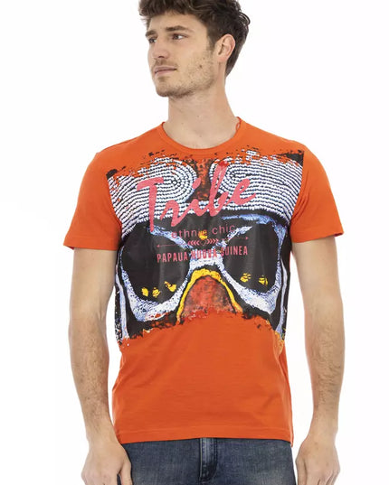 Trussardi Action Orange Cotton Men's T-Shirt