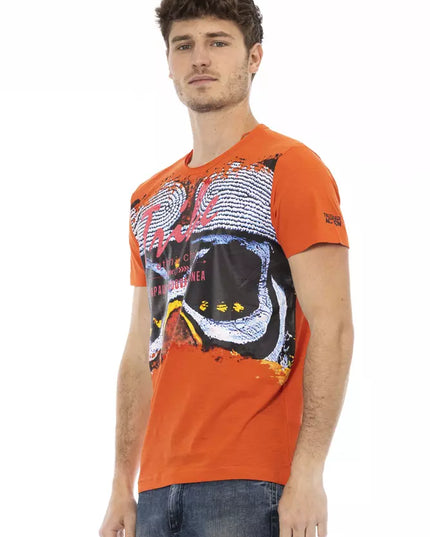 Trussardi Action Orange Cotton Men's T-Shirt