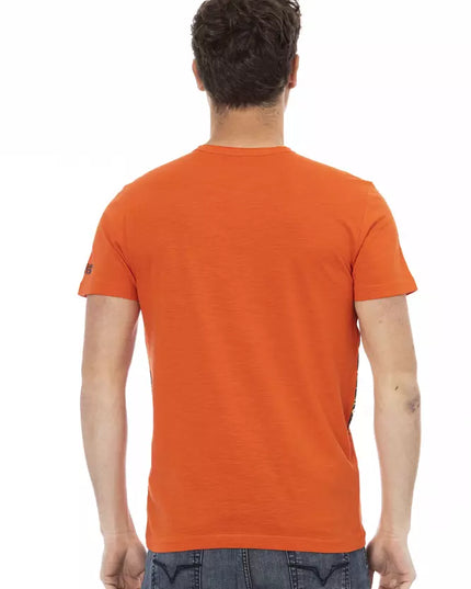 Trussardi Action Orange Cotton Men's T-Shirt