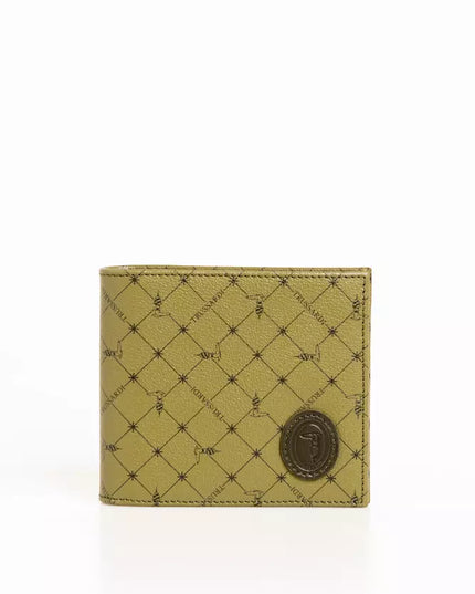 Trussardi Green Leather Men Wallet