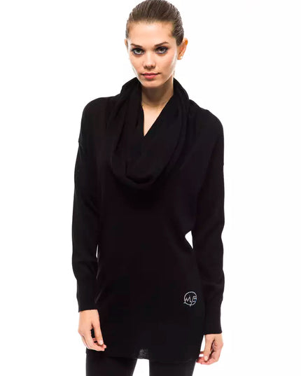 Montana Blu Embellished High Collar Woolen Sweater