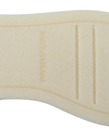 Dolce & Gabbana White Leather Low Top Oxford Sneakers Casual Shoes