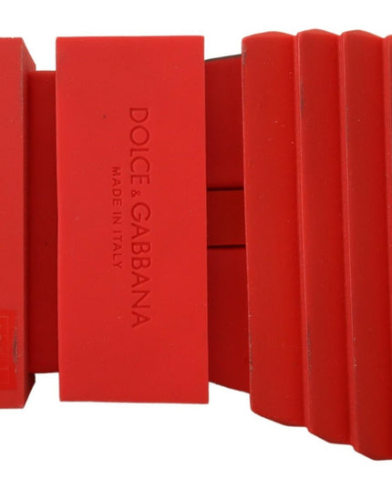 Dolce & Gabbana Red Bling Sorrento Sneakers Socks Shoes