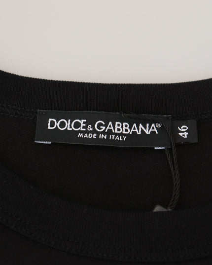 Dolce & Gabbana Black Sneak Peek Cotton Short Sleeve T-shirt