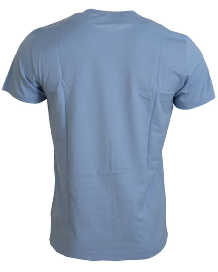 Dolce & Gabbana Light Blue Happy New Year 2017 Cotton T-shirt
