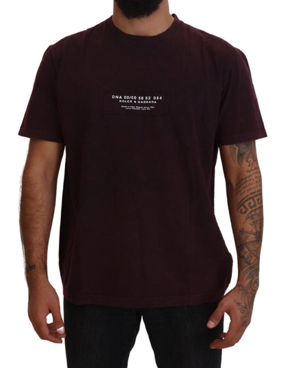 Dolce & Gabbana Bordeaux Crewneck Short Sleeve  T-shirt