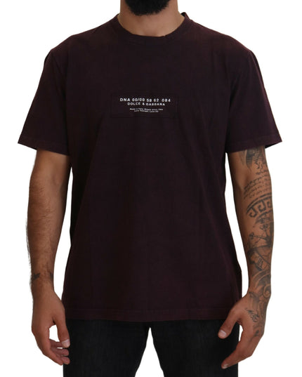 Dolce & Gabbana Bordeaux Crewneck Short Sleeve  T-shirt
