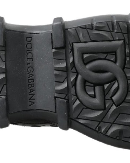 Dolce & Gabbana Black Leather Ankle Casual Boots