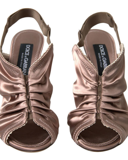 Dolce & Gabbana Light brown Slingback Corset Style Fastening stiletto heels