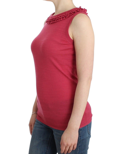 John Galliano Pink wool knit top