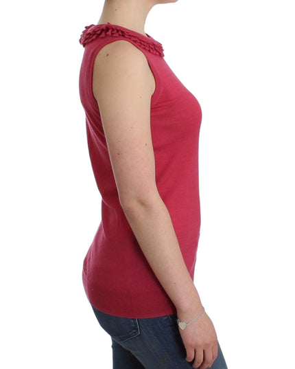 John Galliano Pink wool knit top