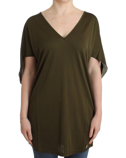 John Galliano Green shortsleeved blouse top