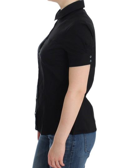John Galliano Black cotton shirt top