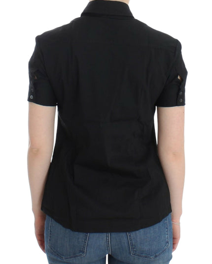 John Galliano Black cotton shirt top