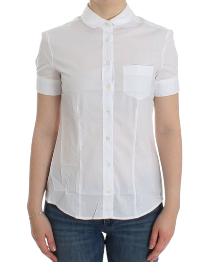 John Galliano White Cotton Shirt Top