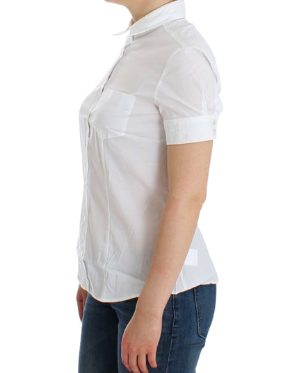John Galliano White Cotton Shirt Top