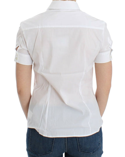John Galliano White Cotton Shirt Top