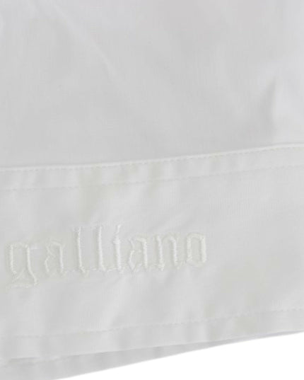 John Galliano White Cotton Shirt Top
