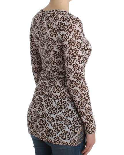 Cavalli Brown longsleeved lace top