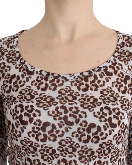 Cavalli Brown longsleeved lace top