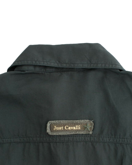 Cavalli Gray button down shirt