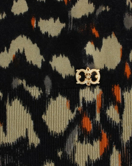 Cavalli Multicolor v-neck wool jumper