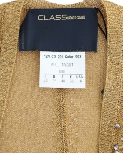 Cavalli Gold embellished gold shrug