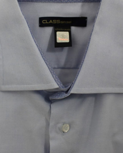 Cavalli Light blue cotton shirt