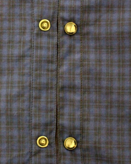 Costume National Blue checkered cotton shirt