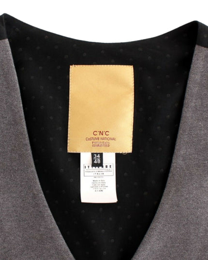 Costume National Gray cotton blend casual vest