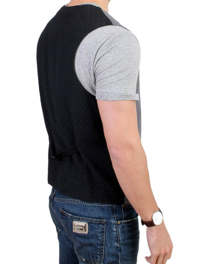 Costume National Gray cotton blend casual vest