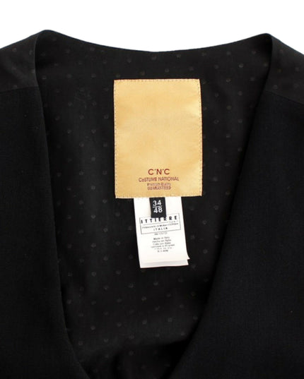 Costume National Black wool blend casual vest