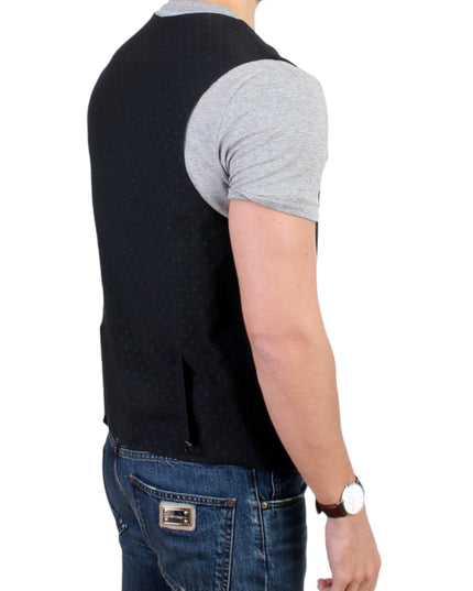 Costume National Black wool blend casual vest