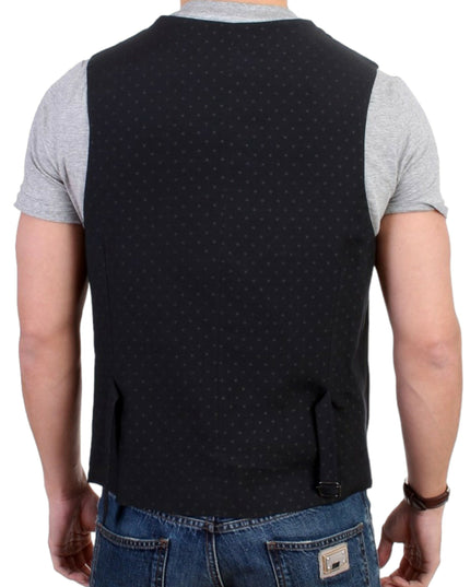Costume National Black wool blend casual vest