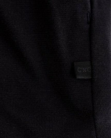 Costume National Blue hooded cotton sweater